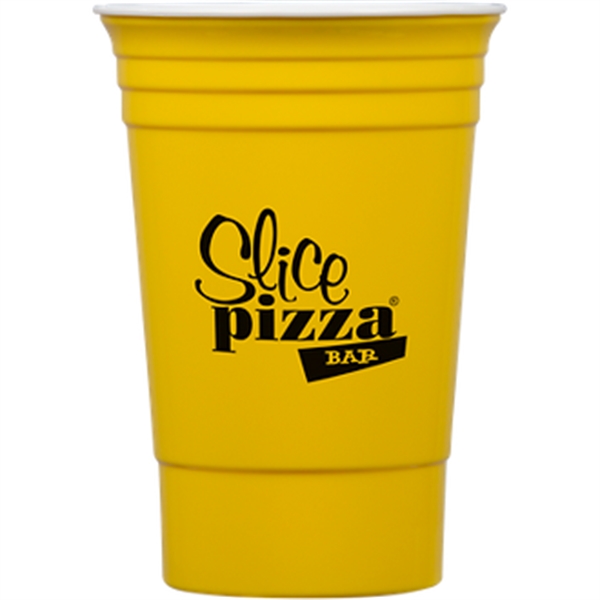 16-ounce cup with double-wall insulation.... from ASI 57653 Gold Bond