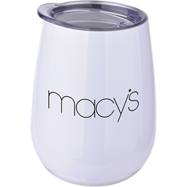 10-ounce wine tumbler with double-wall construction and lid.... from ASI 57653 Gold Bond