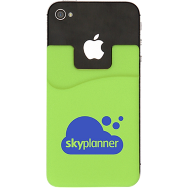 3 3/8" x 2 1/4" phone wallet with an adhesive backing.... from ASI 57653 Gold Bond