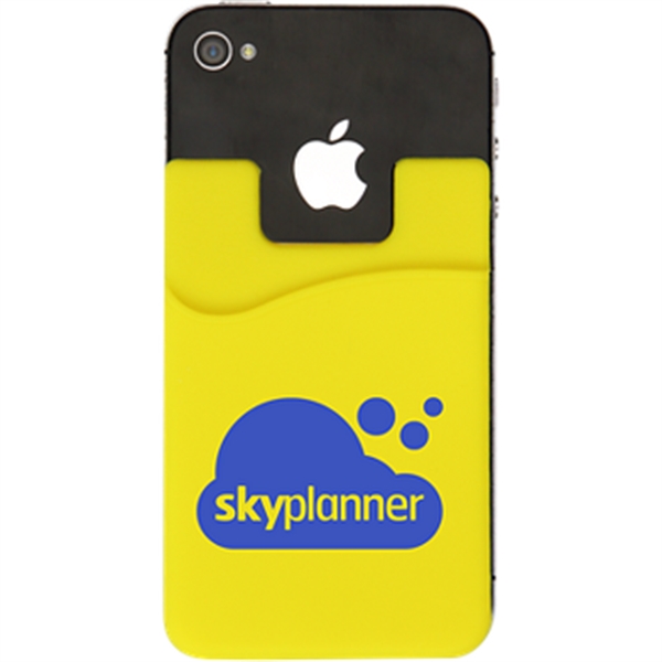 3 3/8" x 2 1/4" phone wallet with an adhesive backing.... from ASI 57653 Gold Bond