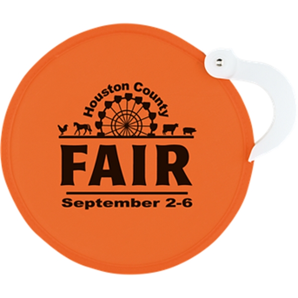 8" round ABS handheld fan with fold-out handle.... from ASI 57653 Gold Bond