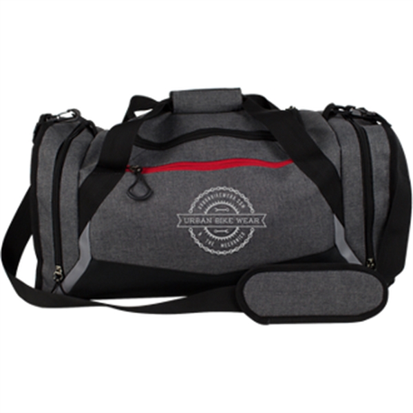 11" x 20 1/2" x 10" duffle bag with three external... from ASI 57653 Gold Bond