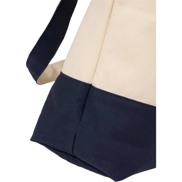 Color Accent Zippered Cotton Tote... from ASI 66887 PCNA / Bullet