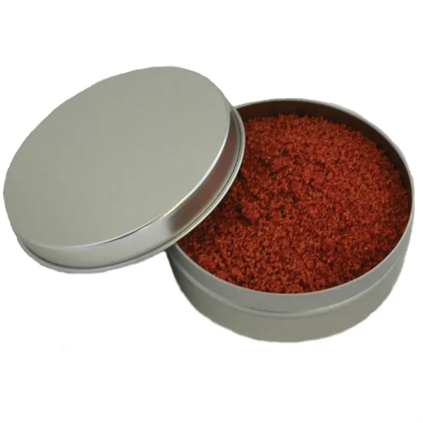 Two ounce gift tin filled with polybagged chicken and rib rub... from ASI 74601 Calico / Nuding Farms