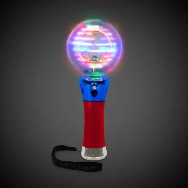 7.5" LED spinner wand with 10 LED lights and wrist lanyard.... from ASI 42016 Brighter Promotions Inc