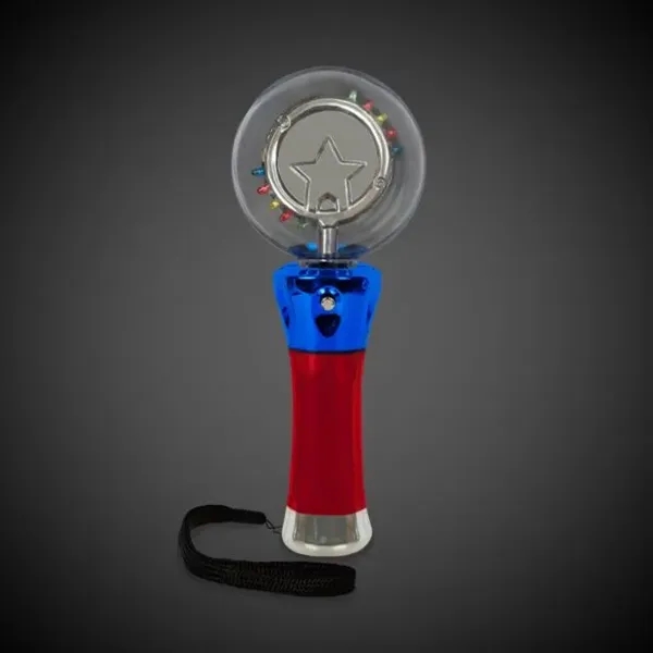 7.5" LED spinner wand with 10 LED lights and wrist lanyard.... from ASI 42016 Brighter Promotions Inc
