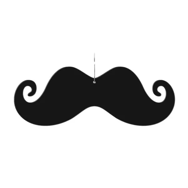 Black mustache medallion made of plastic.... from ASI 42016 Brighter Promotions Inc / Chemical Light™