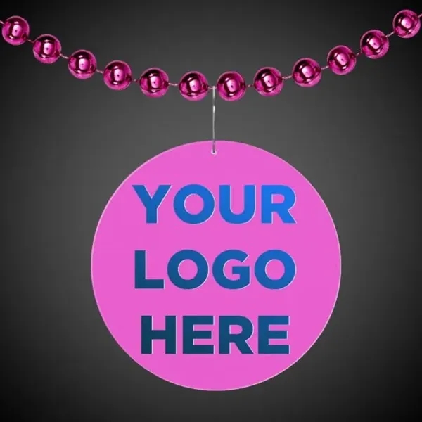 2.5" round pink medallion badge.... from ASI 42016 Brighter Promotions Inc / Chemical Light™