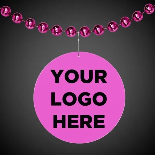 2.5" round pink medallion badge.... from ASI 42016 Brighter Promotions Inc / Chemical Light™