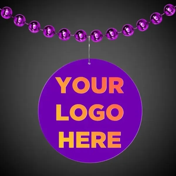 2.5" round purple medallion badge.... from ASI 42016 Brighter Promotions Inc / Chemical Light™