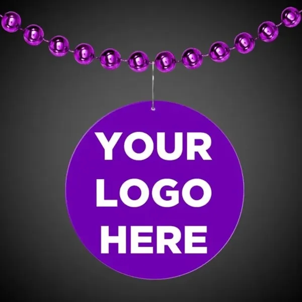 2.5" round purple medallion badge.... from ASI 42016 Brighter Promotions Inc / Chemical Light™