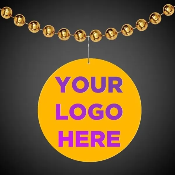 2.5" round yellow medallion badge.... from ASI 42016 Brighter Promotions Inc / Chemical Light™