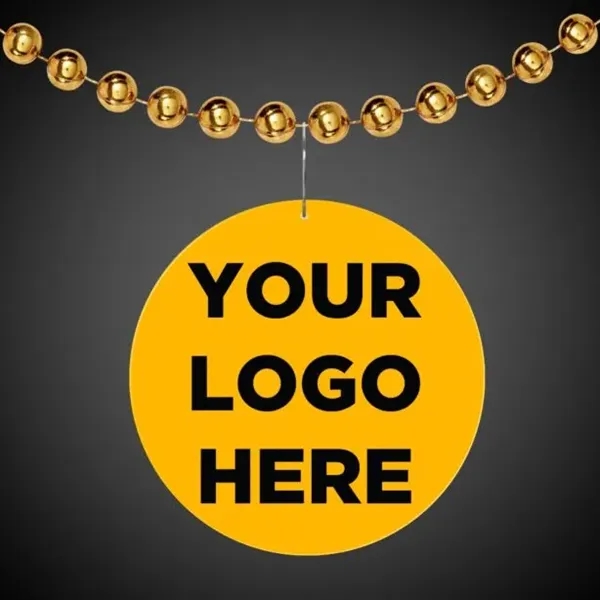 2.5" round yellow medallion badge.... from ASI 42016 Brighter Promotions Inc / Chemical Light™