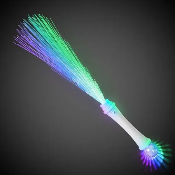 15" white fiber optic LED light-up wand with strobe.... from ASI 42016 Brighter Promotions Inc / Chemical Light™