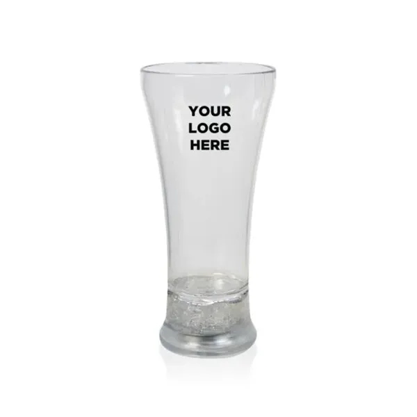 14 oz. clear plastic pilsner glass with built-in multi-colored, color changing... from ASI 42016 Brighter Promotions Inc / Chemical Light™