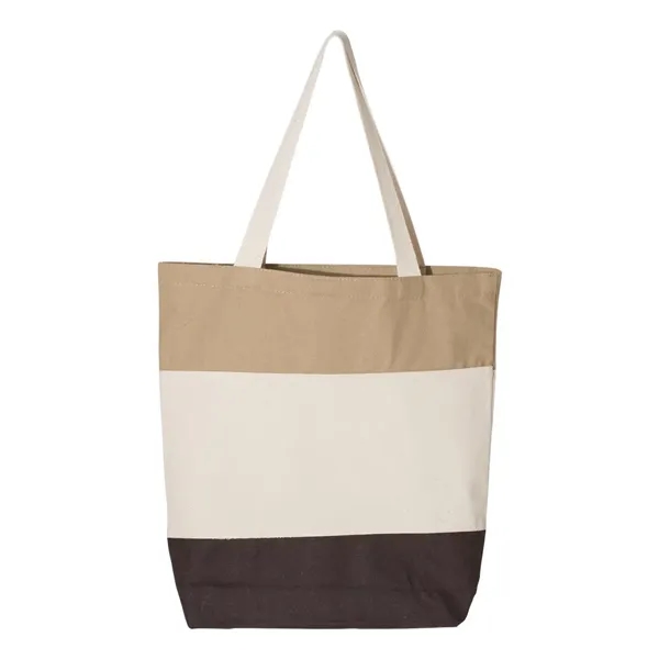Canvas Tri-Color Tote Bag... from ASI 84358 S&S Activewear