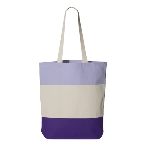 Canvas Tri-Color Tote Bag... from ASI 84358 S&S Activewear