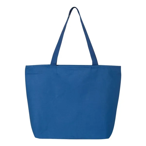Canvas tote with zipper closure, large main compartment, interior zippered pouch... from ASI 84358 S&S Activewear