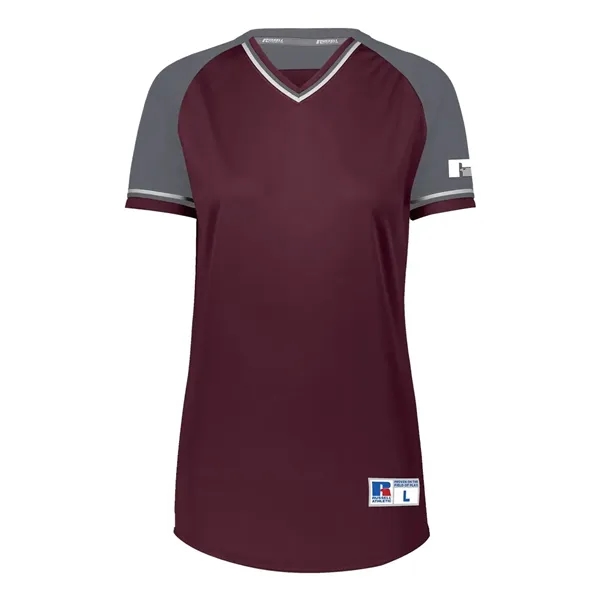 Russell Athletic Women's Classic V-Neck Jersey... from ASI 84358 S&S Activewear