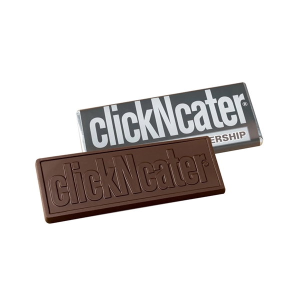 Custom 1 3/4 oz. milk or dark chocolate wrapper bar that... from ASI 44900 NC Custom (CI/Lanco) / Chocolate Inn Lanco