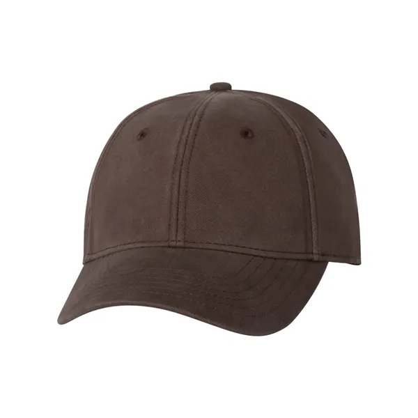 Peach-washed cotton structured cap, 6-panel, mid-profile silhouette. Blank product.... from ASI 84358 S&S Activewear