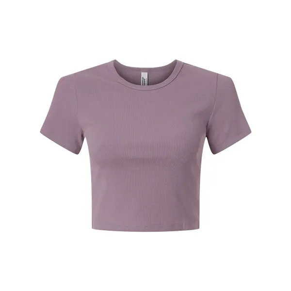 American Apparel Women's Baby Rib Cropped Tee... from ASI 84358 S&S Activewear