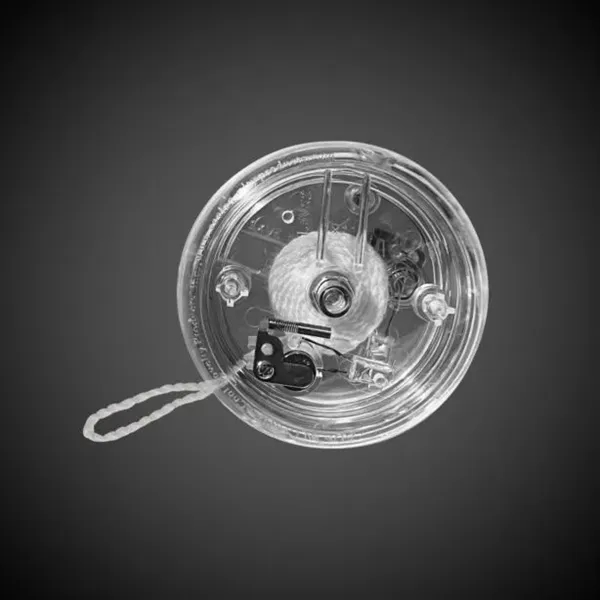 2 3/8" clear yo-yo with blue LED lights.... from ASI 42016 Brighter Promotions Inc / Chemical Light™