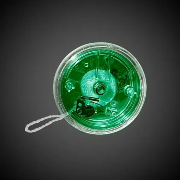 2 3/8" red and clear yo-yo with red LED lights.... from ASI 42016 Brighter Promotions Inc / Chemical Light™