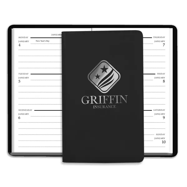 5.81"H x 3.5"W 56-week planner with one week per page with... from ASI 54040 Fey Promo / Fey Calendar Impressions