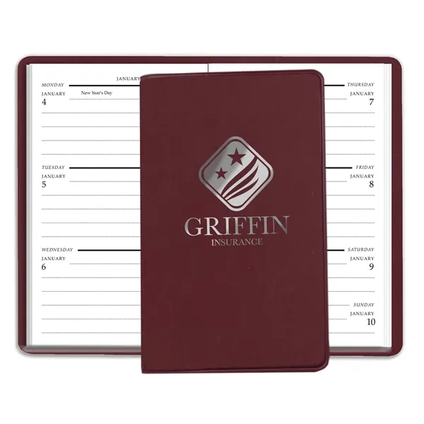 5.81"H x 3.5"W 56-week planner with one week per page with... from ASI 54040 Fey Promo / Fey Calendar Impressions