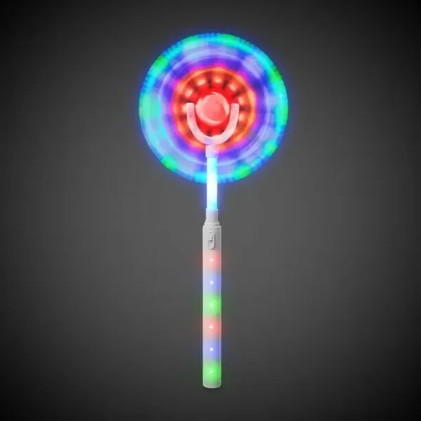 14" plastic windmill wand with multicolored LED lights.... from ASI 42016 Brighter Promotions Inc