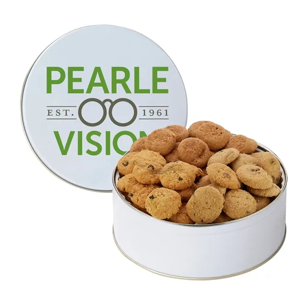 Medium snack tin filled with Chocolate Chip, Oatmeal Raisin, and Snickerdoodle... from ASI 71685 Midnite Snax®