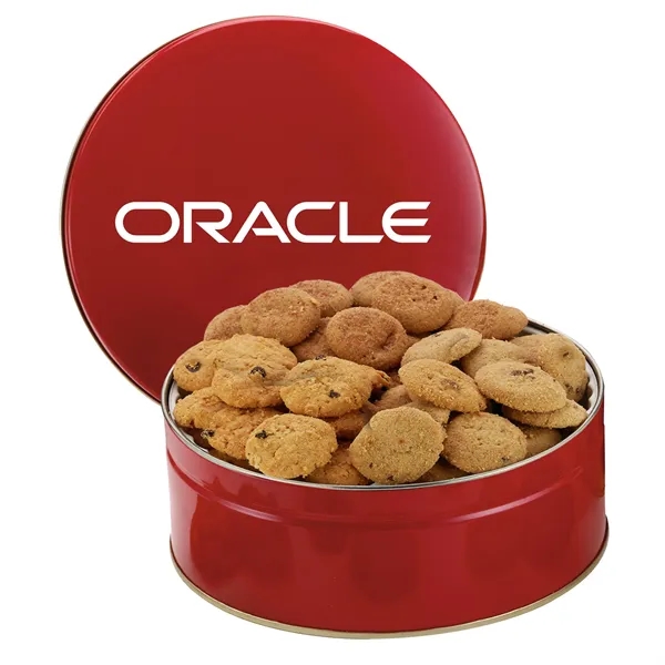 Medium snack tin filled with Chocolate Chip, Oatmeal Raisin, and Snickerdoodle... from ASI 71685 Midnite Snax®
