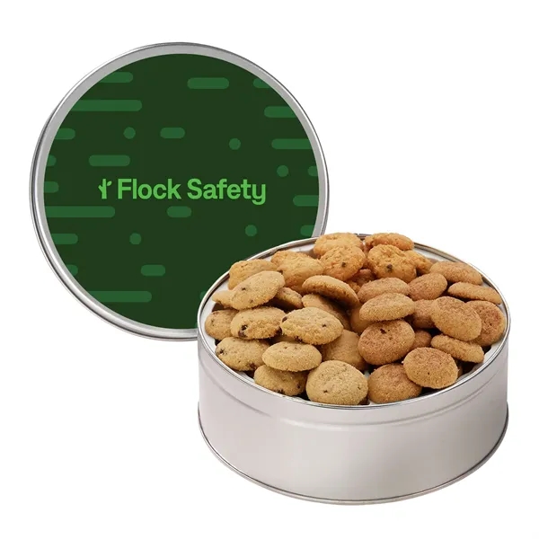 Large snack tin filled with Chocolate Chip, Oatmeal Raisin, and Snickerdoodle... from ASI 71685 Midnite Snax®