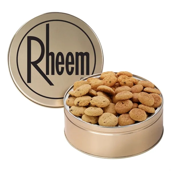 Large snack tin filled with Chocolate Chip, Oatmeal Raisin, and Snickerdoodle... from ASI 71685 Midnite Snax®