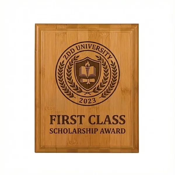 Large eco bamboo plaque with sharp engraving and strong presentation for... from ASI 72657 Active Life Promo / Active Life Promo