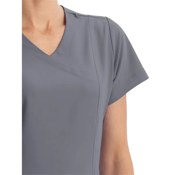 Jockey Classic Fit Mock Wrap Top... from ASI 86018 Scrub Authority / Uniform Stores