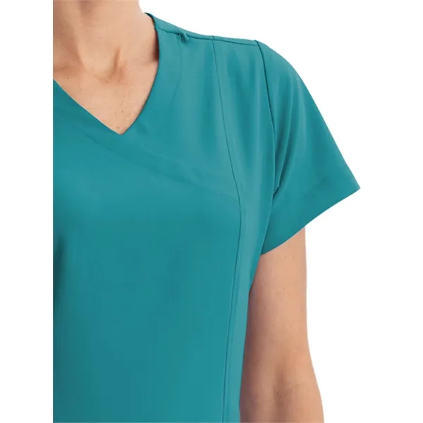Jockey Classic Fit Mock Wrap Top... from ASI 86018 Scrub Authority / Uniform Stores