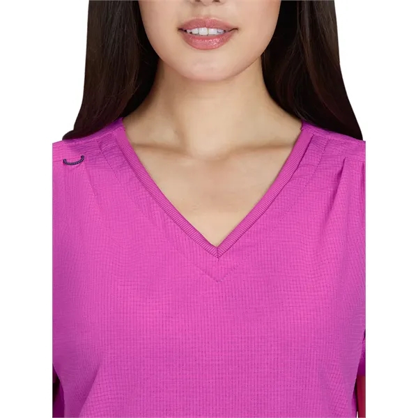 koi - Solis - Women's Ribbed V-Neck 4-Pocket Sari Scrub Top... from ASI 86018 Scrub Authority / Uniform Stores