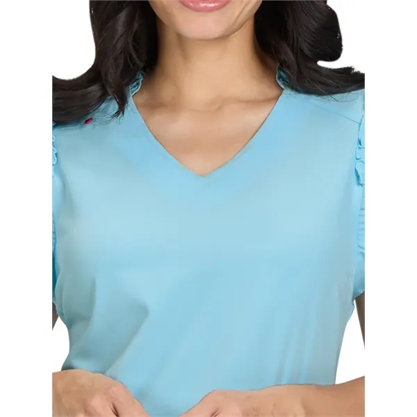 koi - Betsey Johnson - Women's 2-Pocket Ruffle Sleeve and...... from ASI 86018 Scrub Authority / Uniform Stores