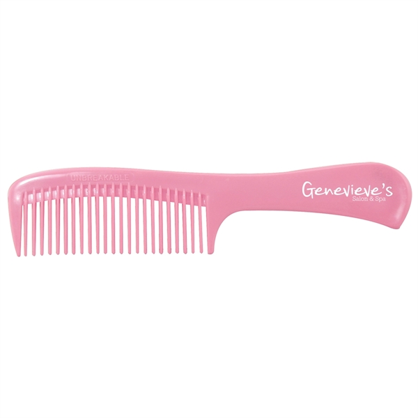 9" x 2" plastic boutique comb, offered in an assortment of... from ASI 62190 Illini
