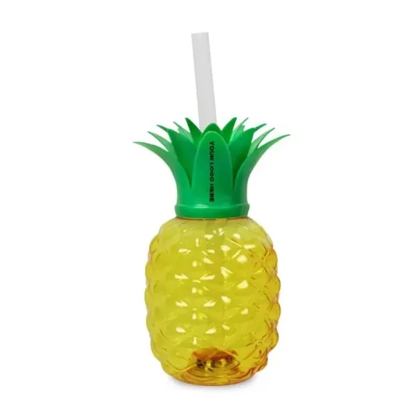 Plastic pineapple-shaped 16 ounce cup with light up LED action and... from ASI 42016 Brighter Promotions Inc