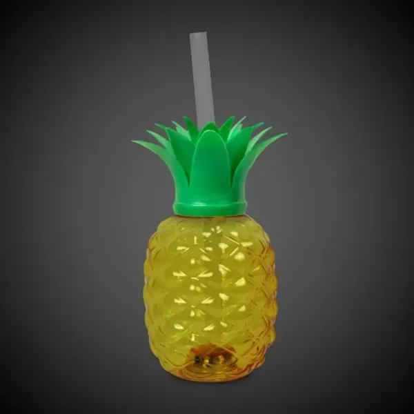 Plastic pineapple-shaped 16 ounce cup with light up LED action and... from ASI 42016 Brighter Promotions Inc
