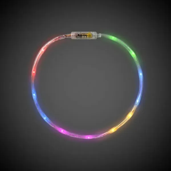 27" light-up necklace with rainbow colored LEDs.... from ASI 42016 Brighter Promotions Inc / Chemical Light™