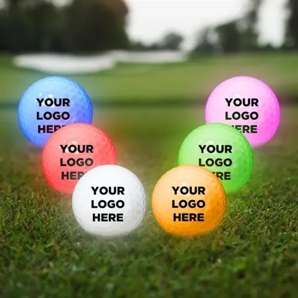 Regulation golf ball equipped with LED lights, multiple color choices and... from ASI 42016 Brighter Promotions Inc