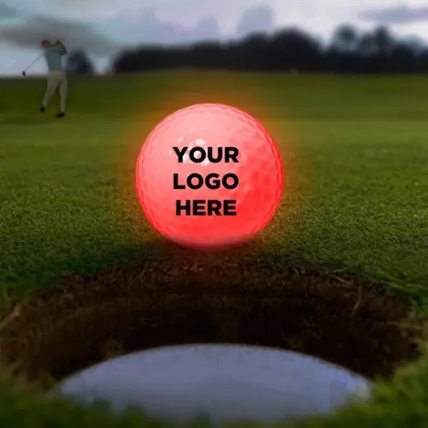 Regulation golf ball equipped with LED lights, multiple color choices and... from ASI 42016 Brighter Promotions Inc