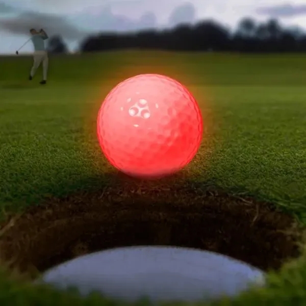 Regulation golf ball equipped with LED lights, multiple color choices and... from ASI 42016 Brighter Promotions Inc