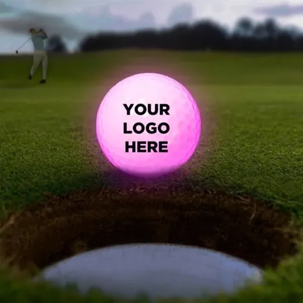 Regulation golf ball equipped with LED lights, multiple color choices and... from ASI 42016 Brighter Promotions Inc