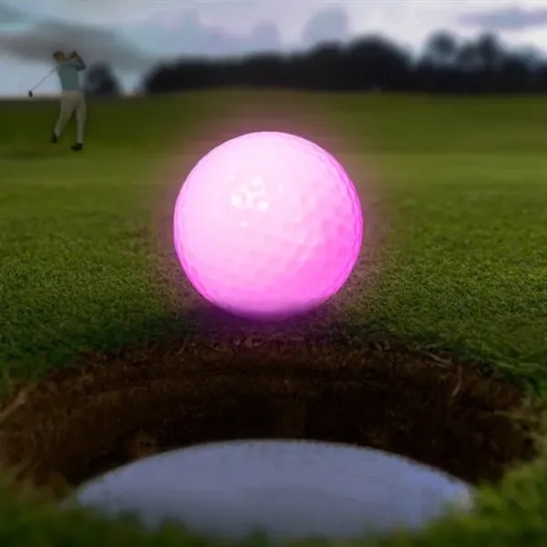 Regulation golf ball equipped with LED lights, multiple color choices and... from ASI 42016 Brighter Promotions Inc