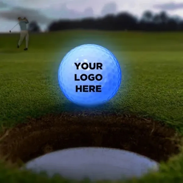 Regulation golf ball equipped with LED lights, multiple color choices and... from ASI 42016 Brighter Promotions Inc